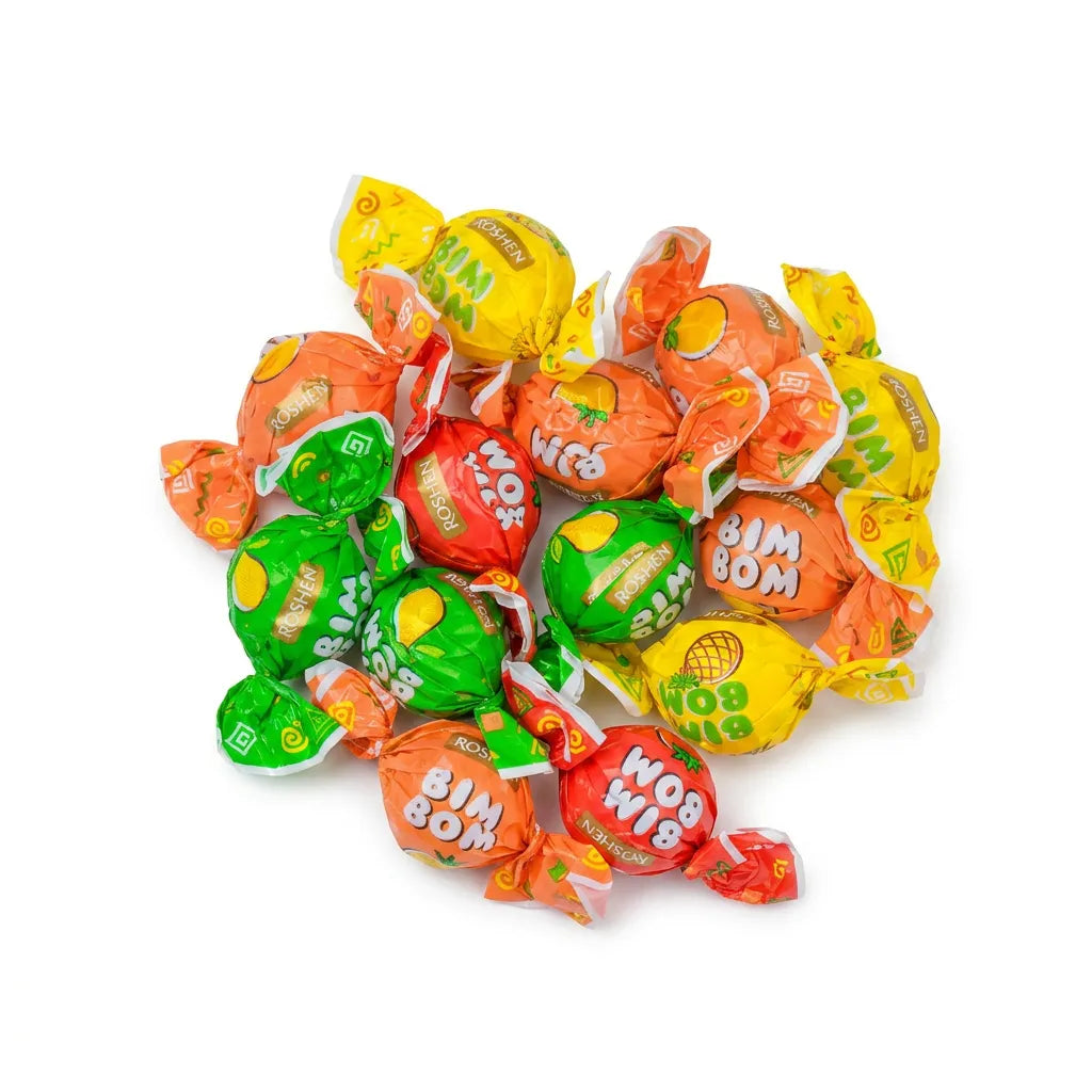 Caramelos Roshen Bim Bom Sabores Frutales Rellenos | Formato Bolsa 1KG