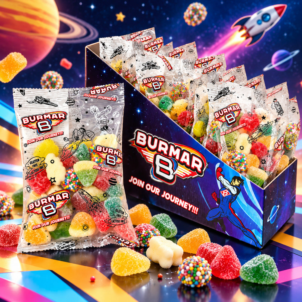 Burmar Crazy Mix exposición comercial temática espacial
