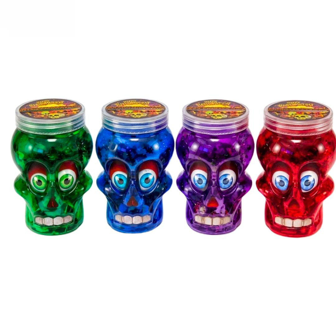 Calavera Halloween - Diseño de Colores - Chuches Surtidas | Contiene 200G - 1 UNIDAD