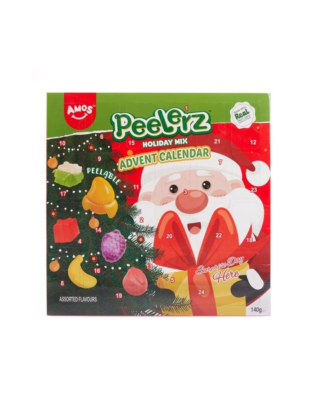 Calendario Adviento Chuches Pelables Amos Peelerz | Contiene 140G