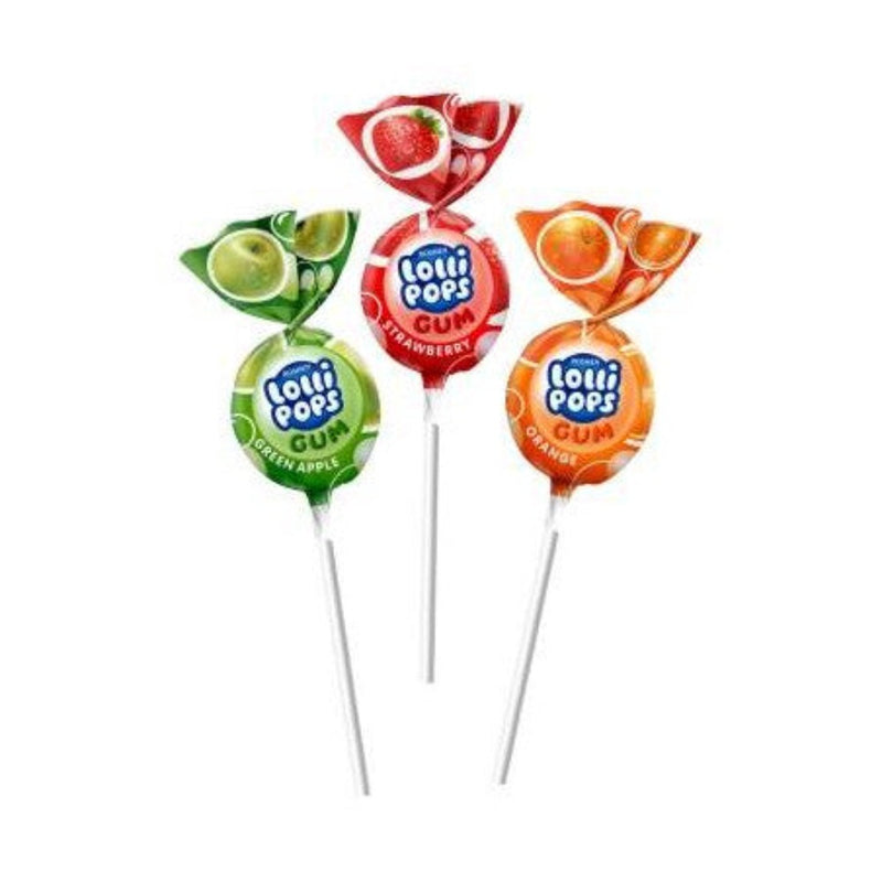 Roshen Lollipop Sabores Frutales Relleno de Chicle | Contiene 48 Unidades