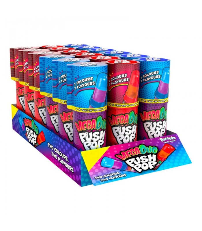 Mega Duo Push Pop | Contiene 18 Unidades