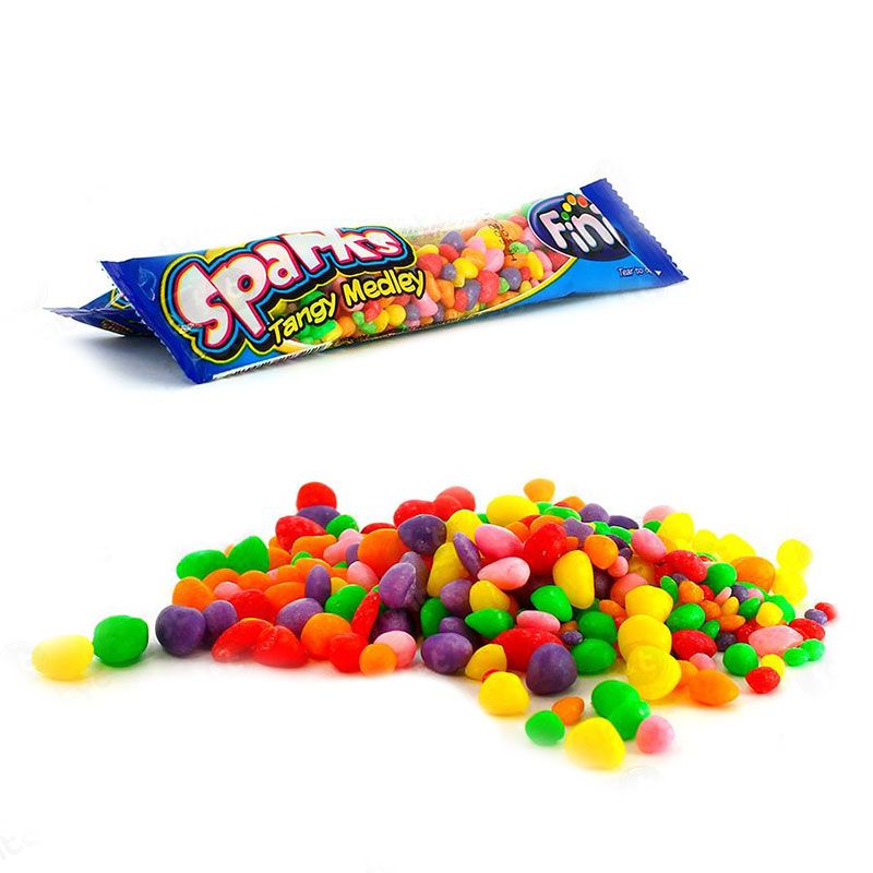 Fini Sparks - Mini Caramelos Aciditos - Contiene 48 Unidades