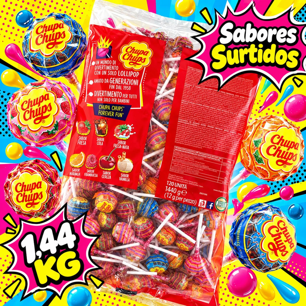 Chupa Chups sabores surtidos imagen promocional 1,44 KG