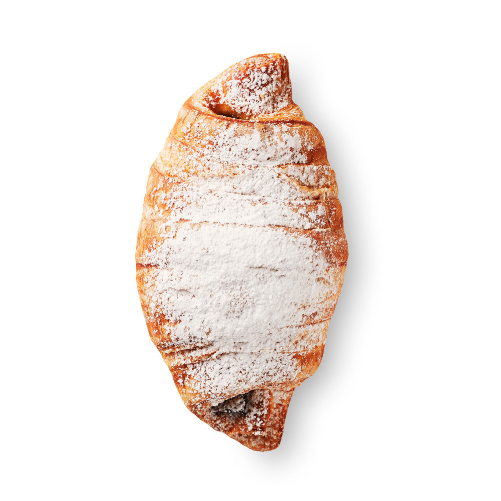Croissant Relleno Interior de Chocolate Cubierto de Azúcar Glass | Formato Bandeja 2KG