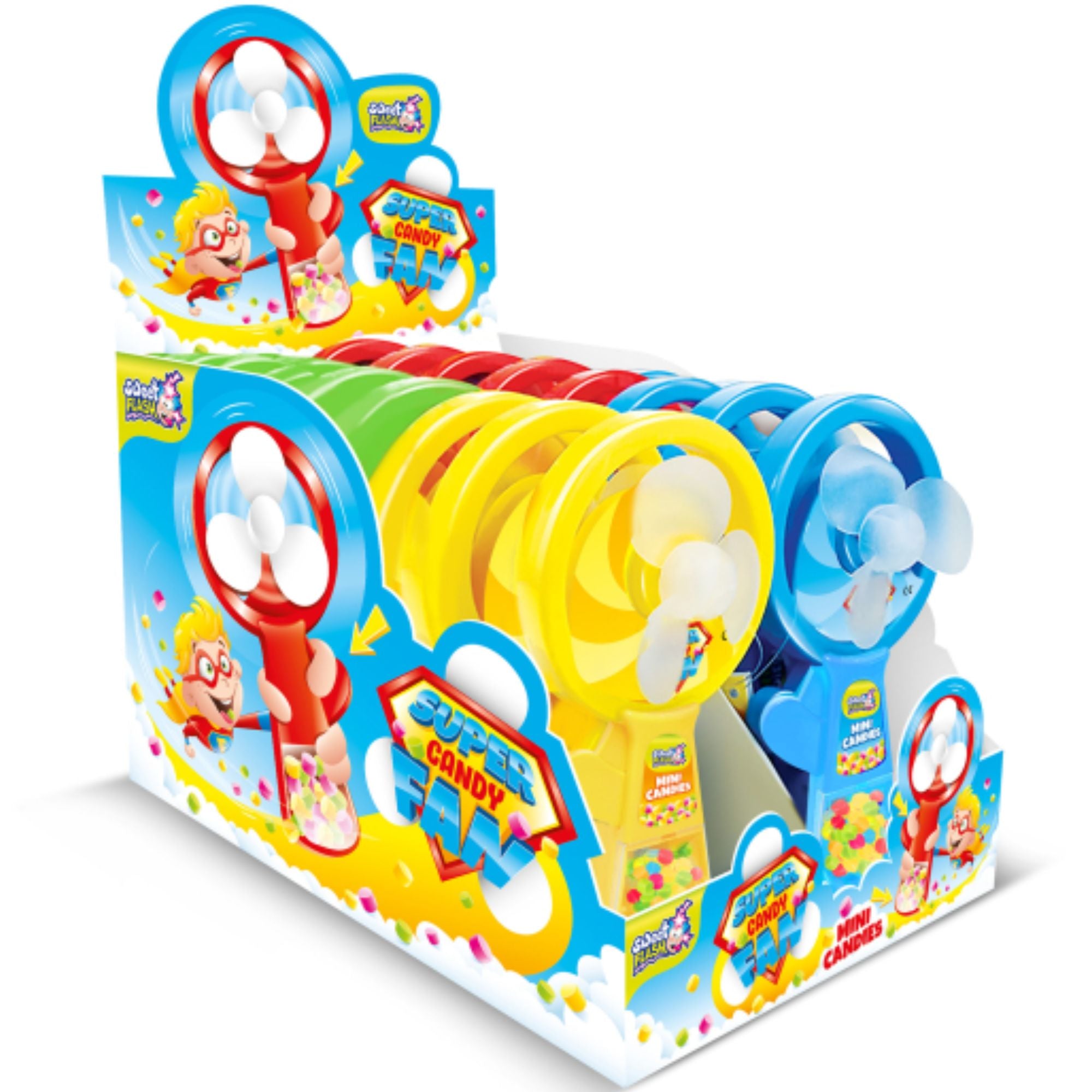 Super Candy Fan - Chuche Divertida + Caramelo Contiene 16 Unidades