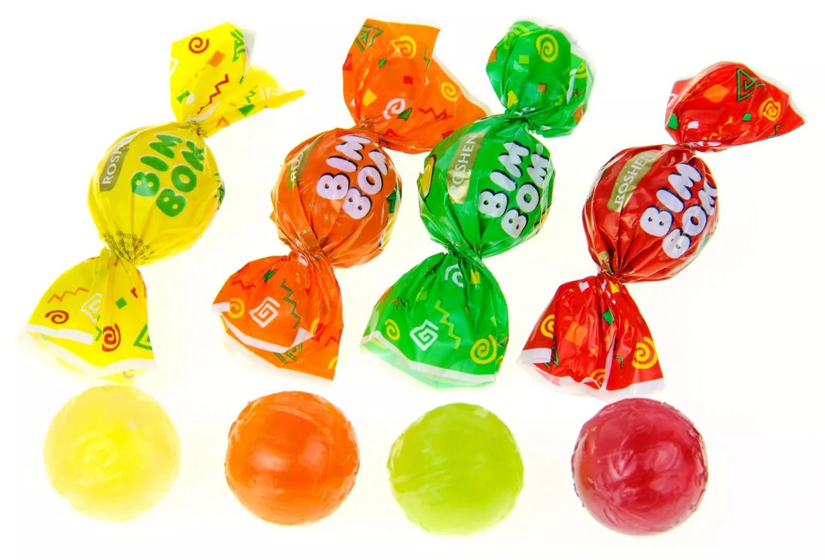 Caramelos Roshen Bim Bom Sabores Frutales Rellenos | Formato Bolsa 1KG