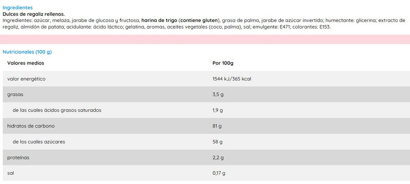 Dulcitar Regaliz (200 Uds)