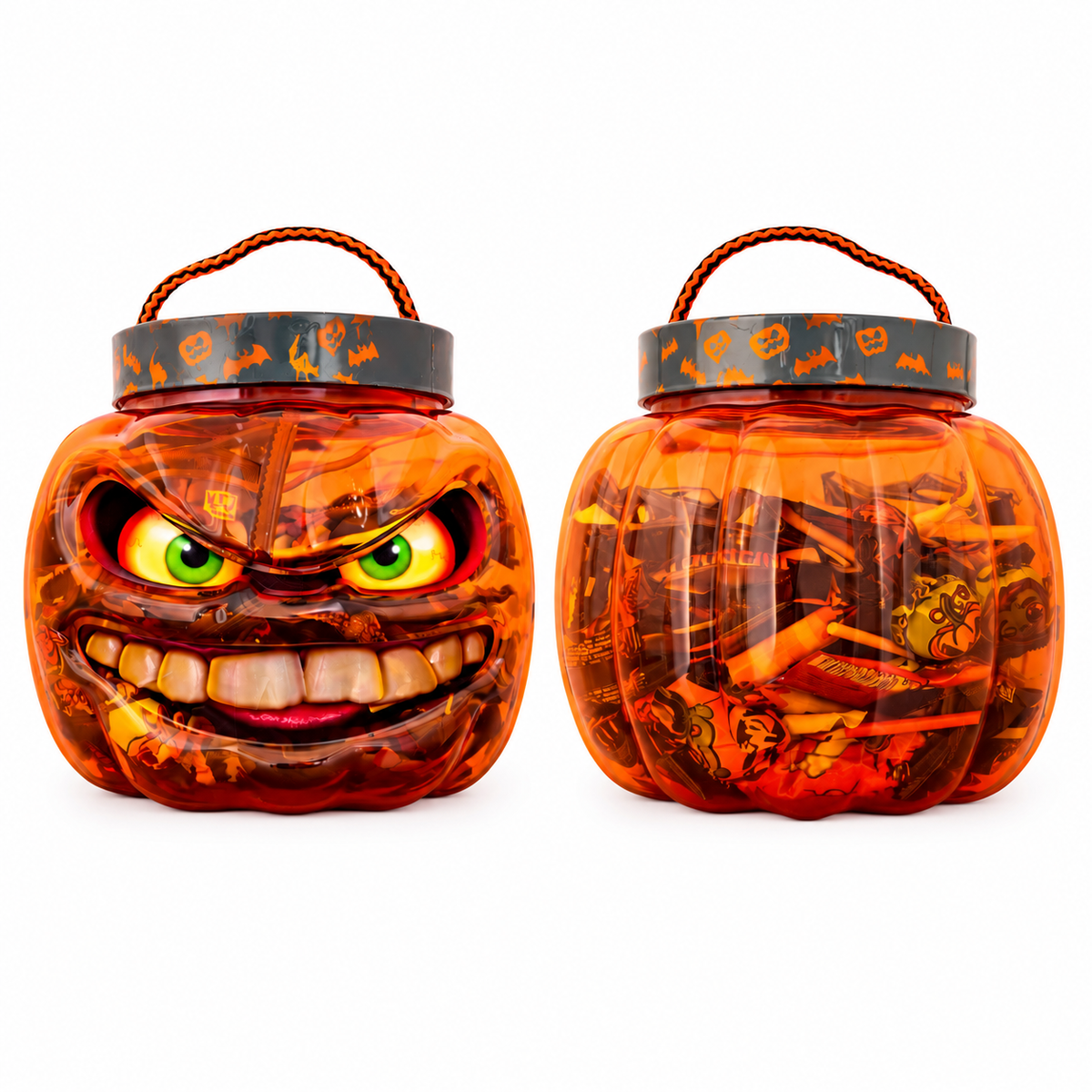 Calavera Halloween - Diseño Naranja - Chuches Surtidas | Contiene 200G