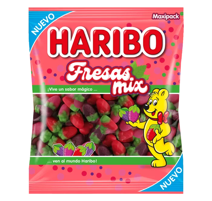 Fresas Mix Haribo | Formato Bolsa 1KG