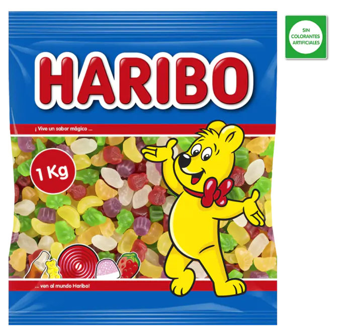 Mini Frutas Tropicales Haribo | Formato Bolsa 1KG
