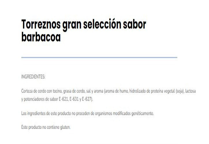 Torreznos Sabor Barbacoa Originales | Formato Bolsa 800 Gr