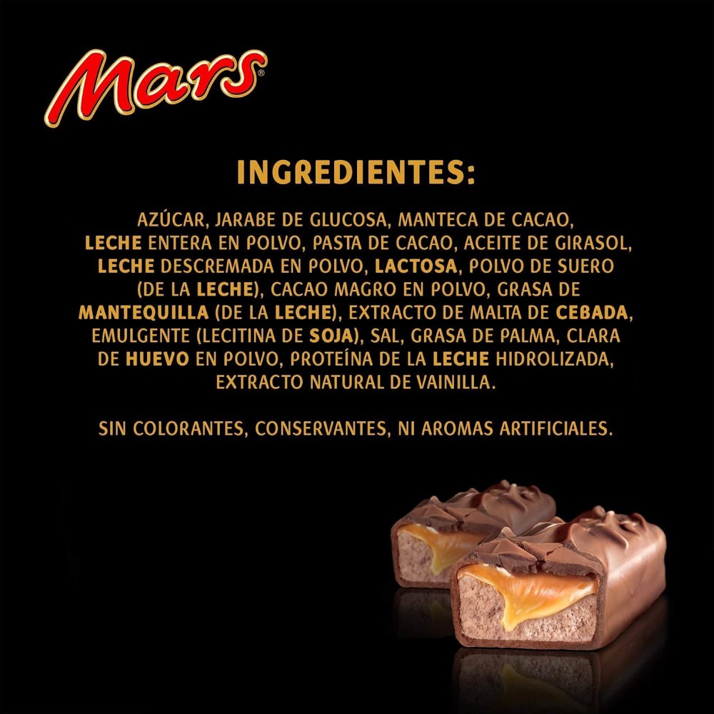 Barritas de Chocolate Mars 51g (Caja de 40 Unidades)