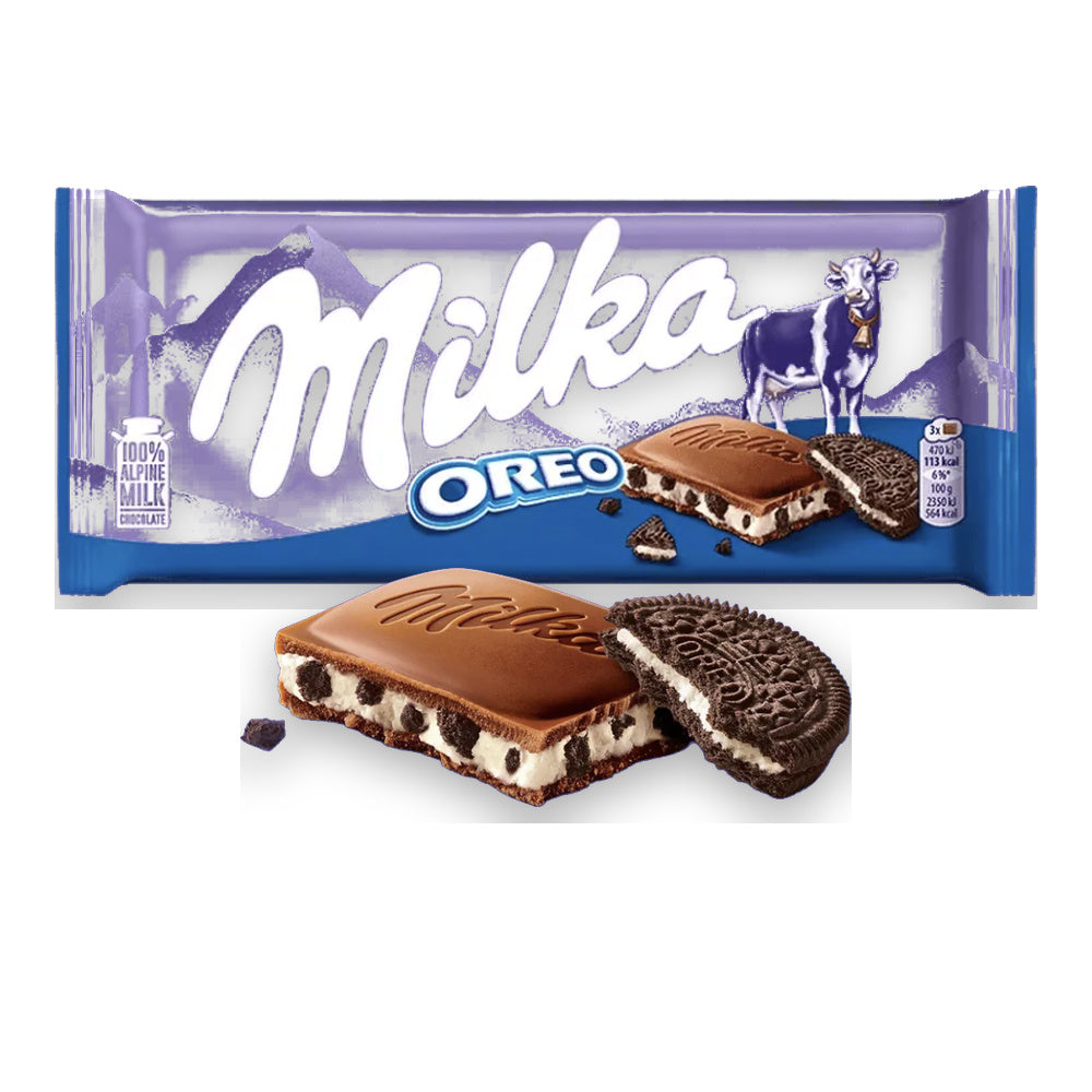 Chocolate Milka Oreo Clásico 22 unidades x 100G - imagen principal fondo blanco