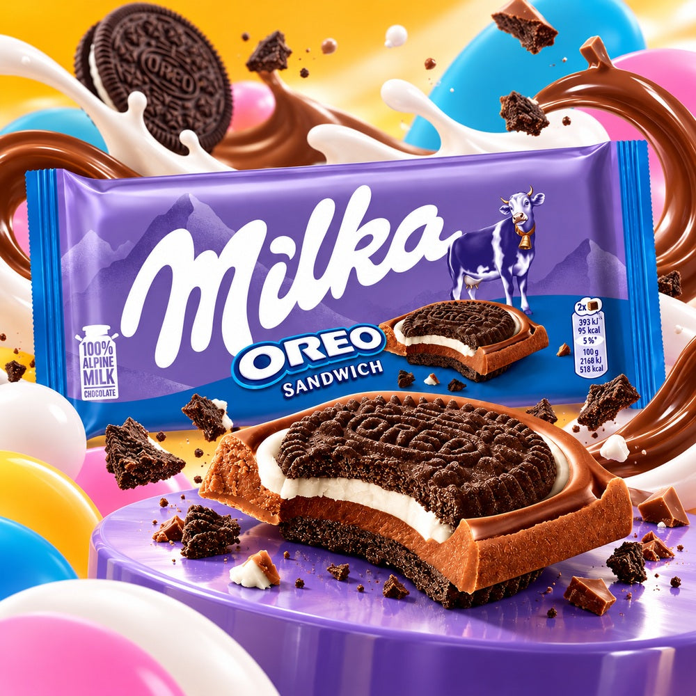 Chocolate Milka Oreo Sandwich creatividad comercial