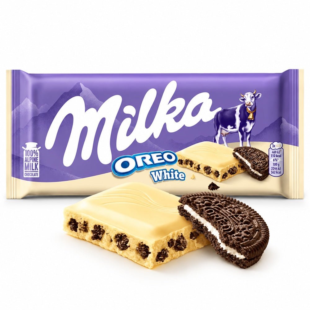 Chocolate Milka Oreo White 22 unidades x 100G - imagen principal
