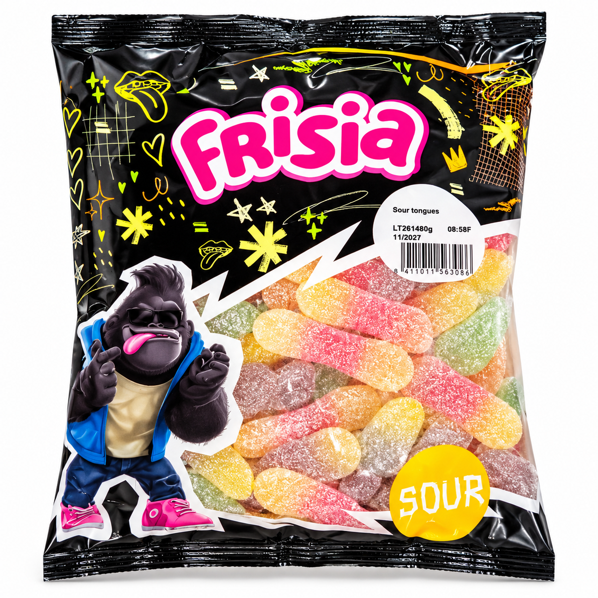 Paletas Multicolor Frisia - Formato Bolsa 1250G - Aprox 92 Unidades