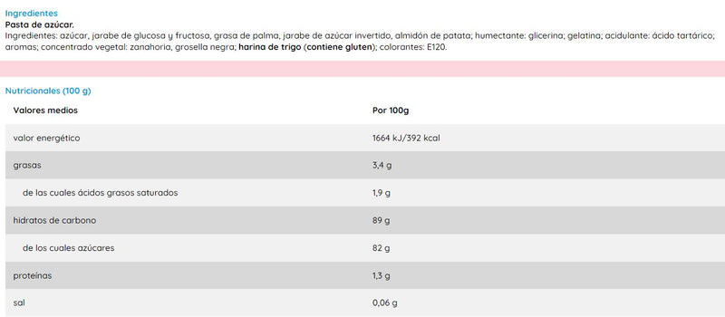 Rayaditos Blancos Nata-Fresa Vidal (200 Uds)