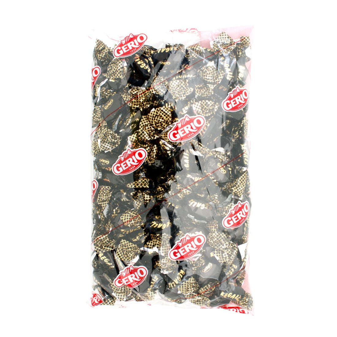 Caramelos Regaliz Sabor Original Gerio - Formato Bolsa 1KG - Aprox 260 Unidades