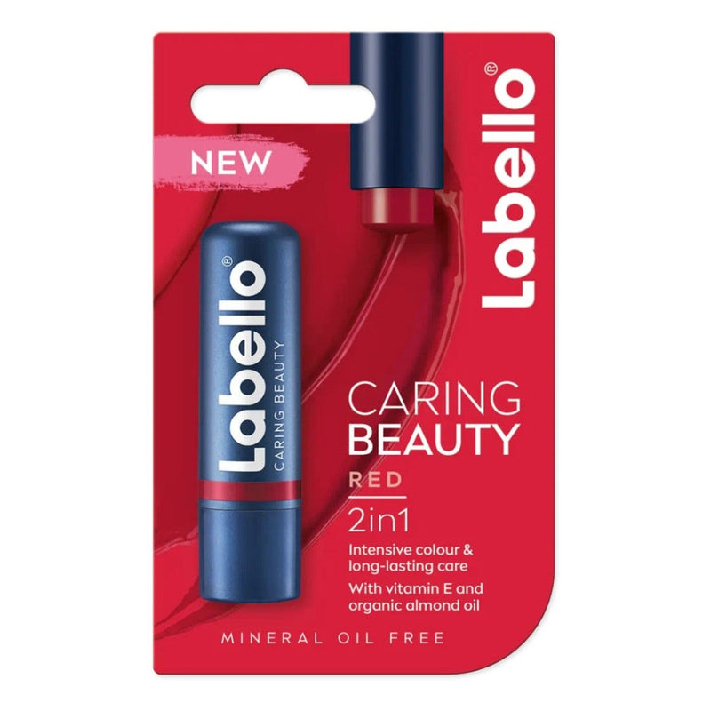 Labello Caring Beauty Red | 2 en 1 | Lip Balm 4.8 g