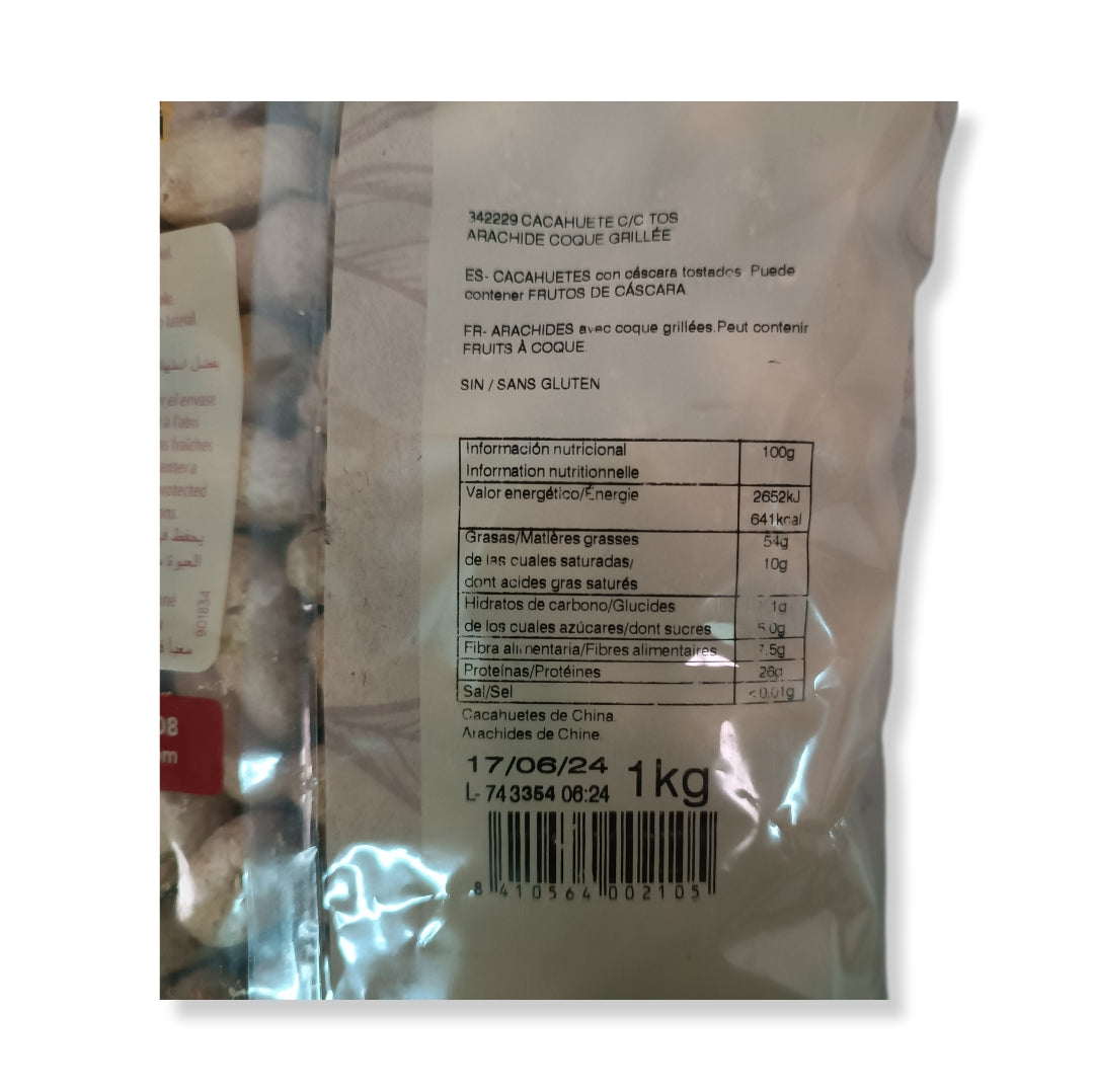 Cacahuete Con Cáscara Tostado | Formato Bolsa 1Kg