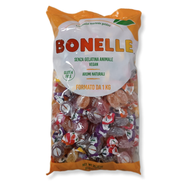 Bonelle Caramelos Blandos Veganos | Sabores Frutales Surtidos - Bolsa 1KG