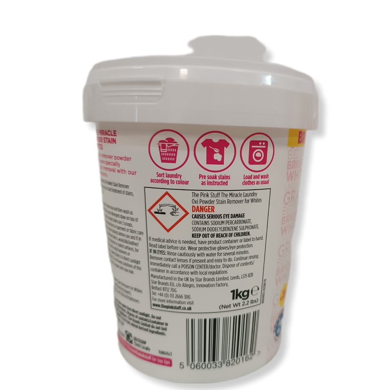 The Pink Stuff Quitamanchas Ropa Blanca 1KG