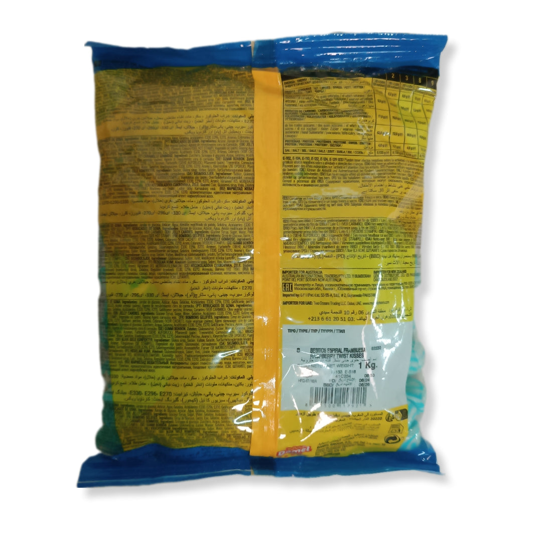 Besitos Twist Azules Damel | Formato Bolsa 1KG