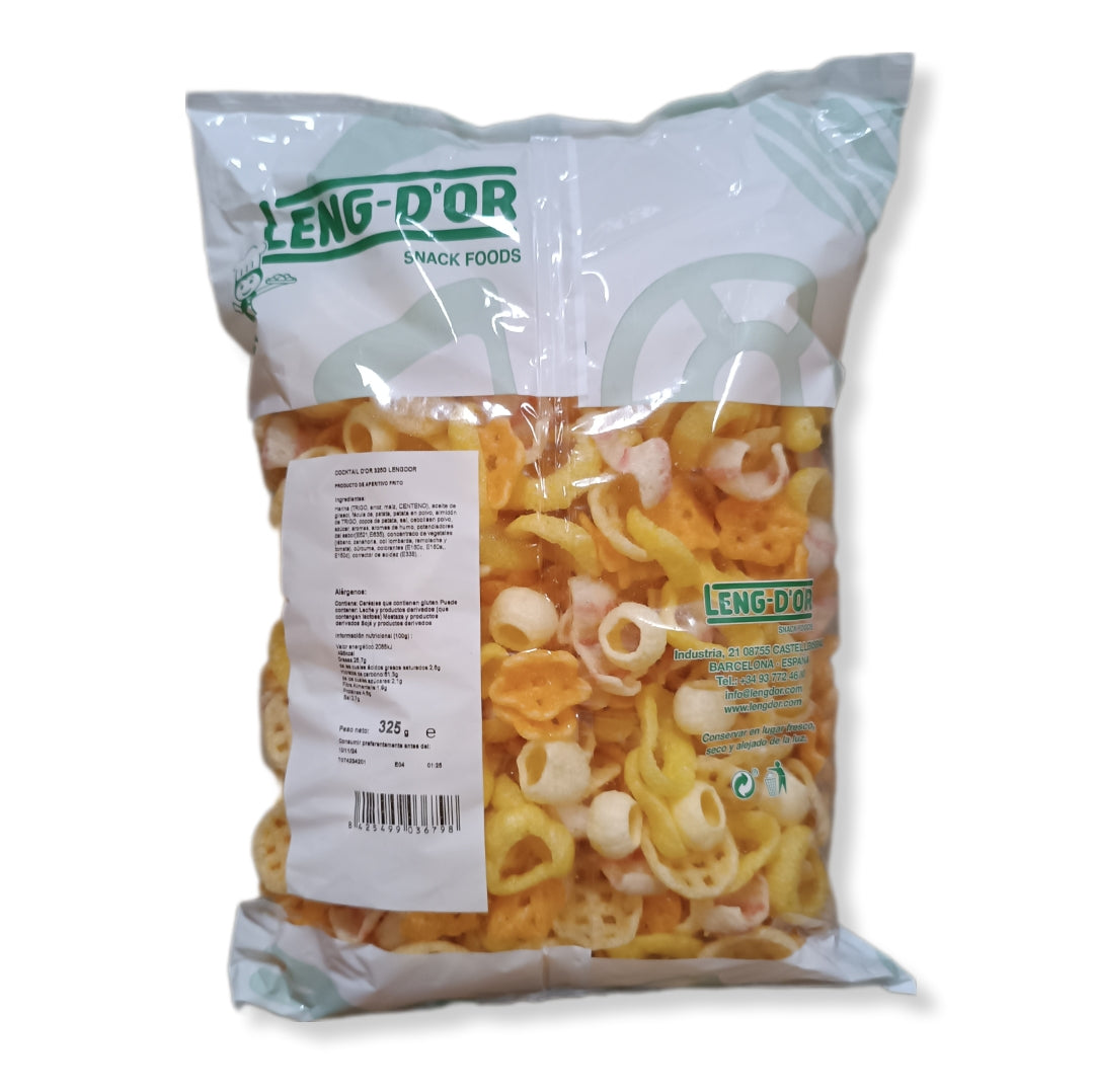 Cocktail D'or - Tiras Bacon, Aros, Anillos, Ruedas y Estrellas | Formato Bolsa 325g
