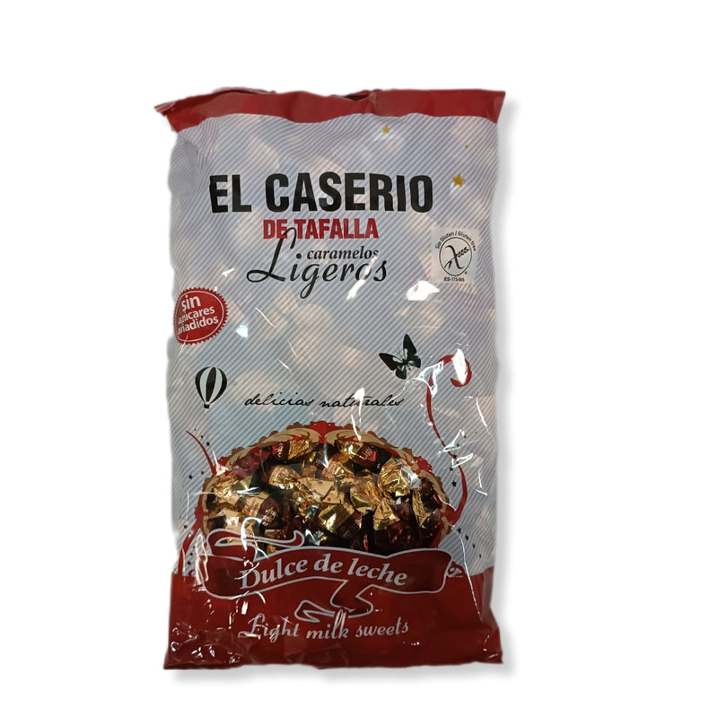 Caramelos El Caserio Dulce de Leche Sin Azúcares Añadidos y Sin Gluten | Formato Bolsa 1KG