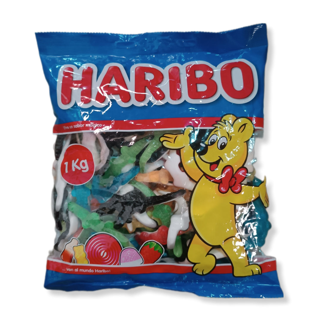 Lagartones Haribo | Formato Bolsa 1KG - Aprox 117 Uds