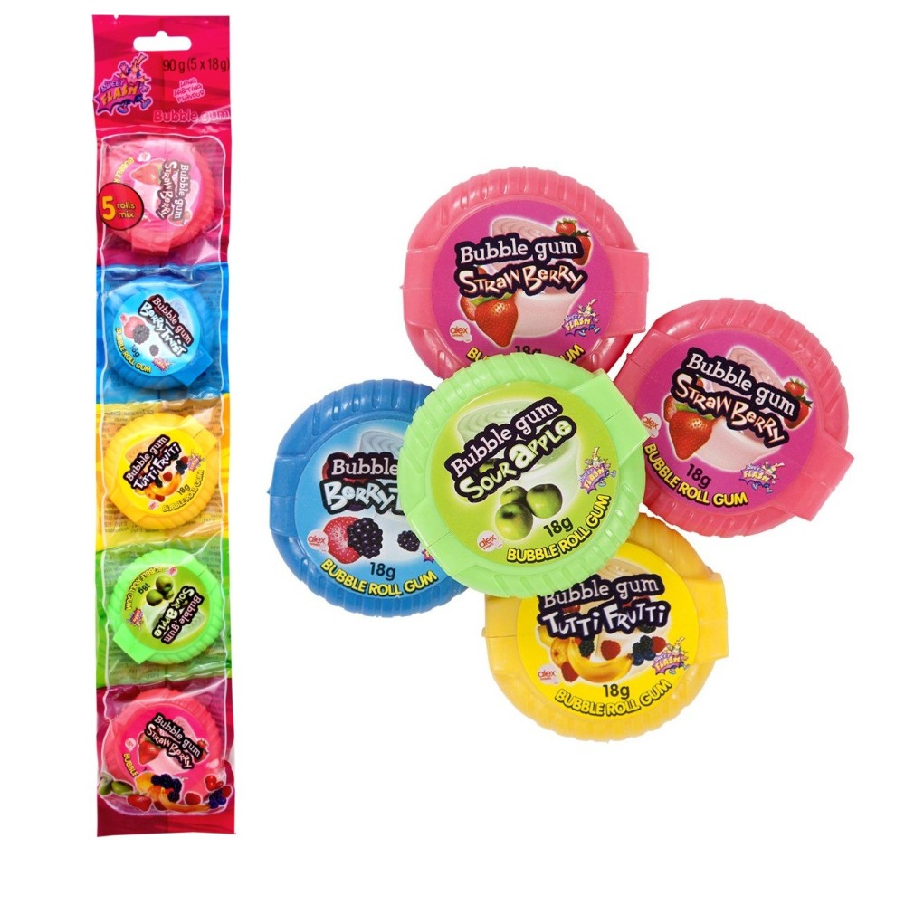 Chicle Roll Kilométrico - Multipack 5 Unidades de 90g