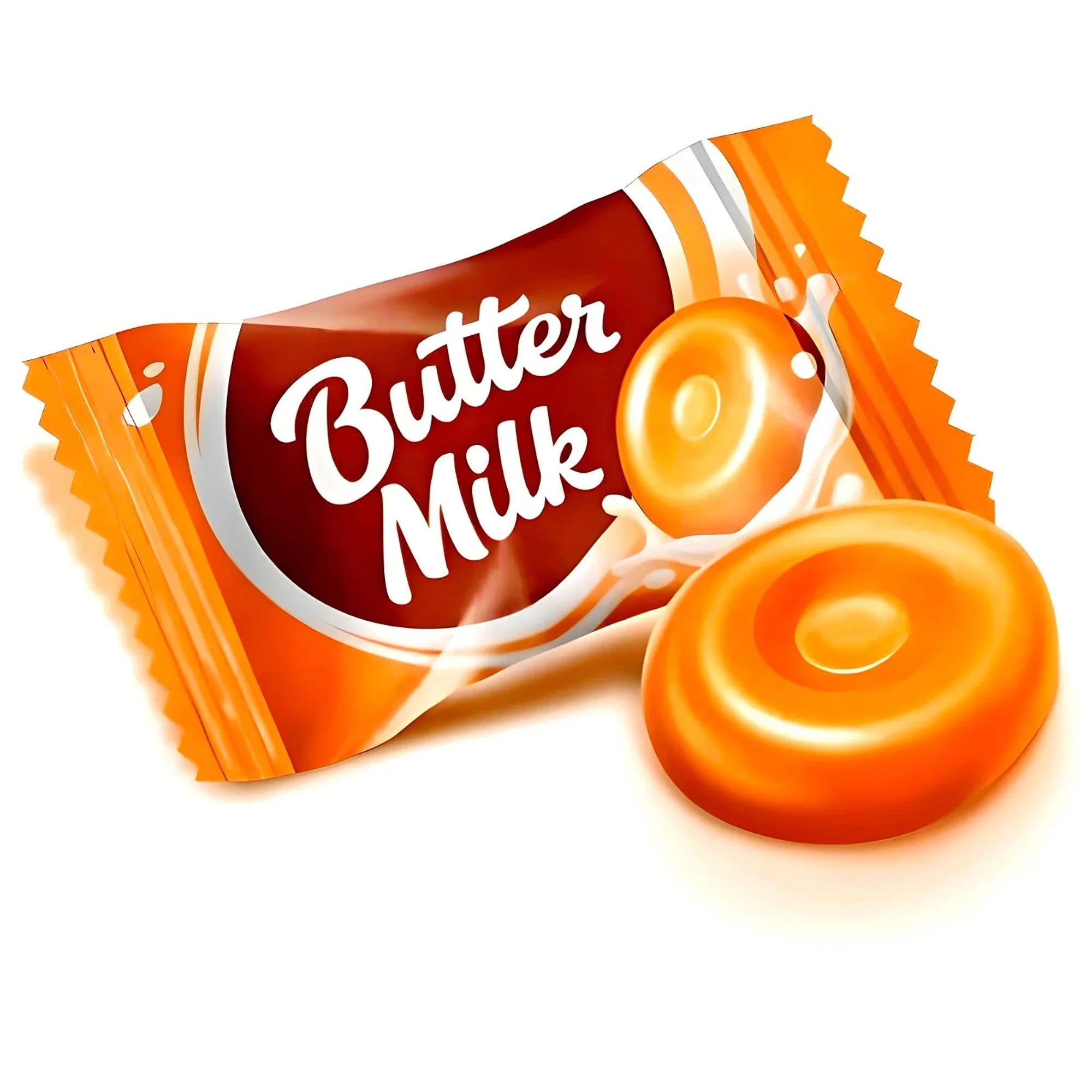 Butter Milk 1KG - Aprox 183 Unidades - Roshen - Caramelo con Leche y Suave Toque Salado