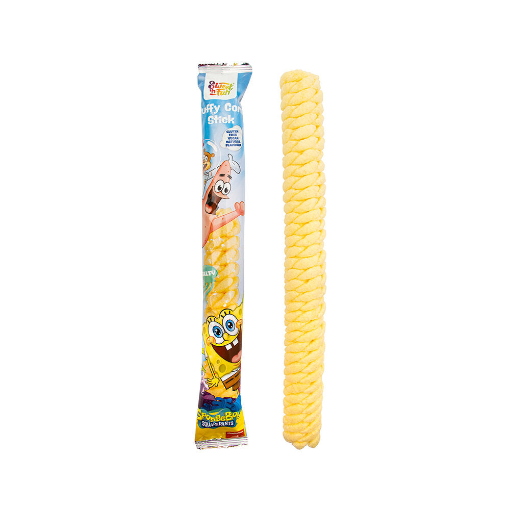 Puffy Corn Stick - Bob Esponja - 25G - Contiene 30 Unidades