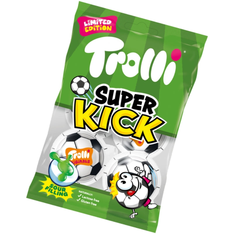 Super Kick Trolli - Pelotas de Fútbol Rellenas | 21 Bolsitas de 75g