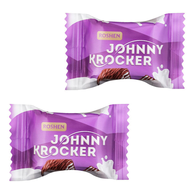 Roshen Wafers Johnny Krocker Leche y Chocolate | Contiene 75 Unidades