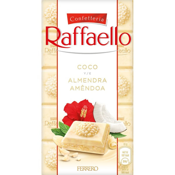Ferrero Raffaello Tableta 90G | Pack 8 Tabletas