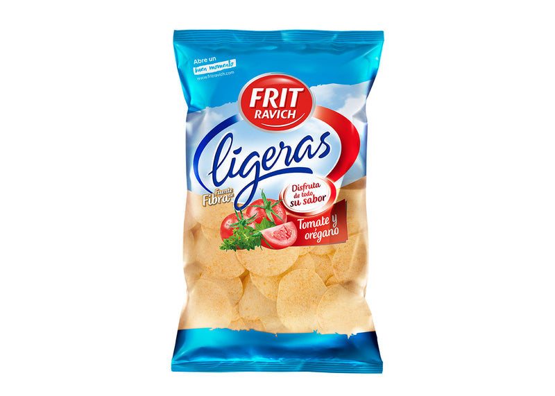 PATATAS FRITAS LIGERAS TOMATE Y OREGANO | Contiene 12 Unidades de 115g