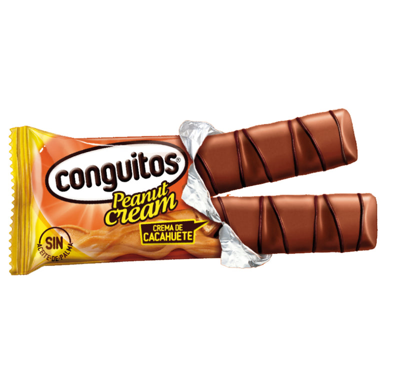 Conguitos Bar Peanut Cream Duo 46G | Contiene 16 Unidades