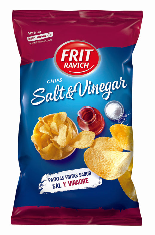 PATATAS FRITAS CHIPS SAL VINAGRE | Contiene 12 Unidades de 125g