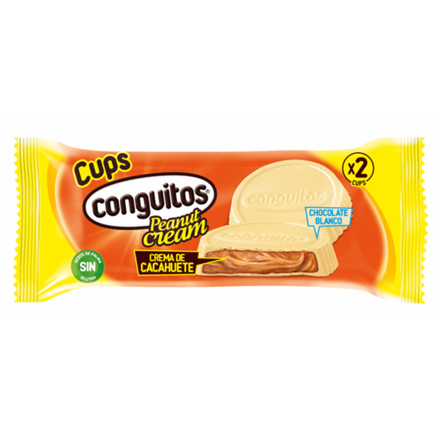 Conguitos Cups Blanco 34G  | Contiene 16 Unidades