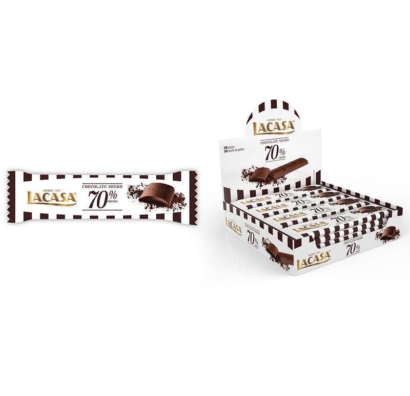 Lacasa Chocolatinas Choco. 70% 25G 4X16U