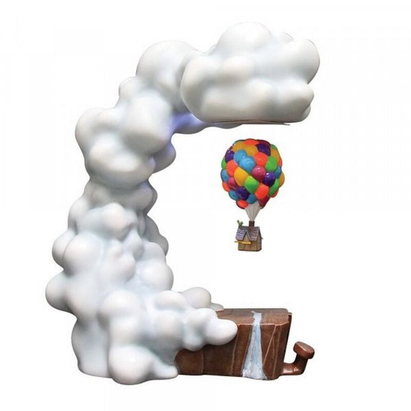 Figura levitadora enesco disney pixar up casa con globos