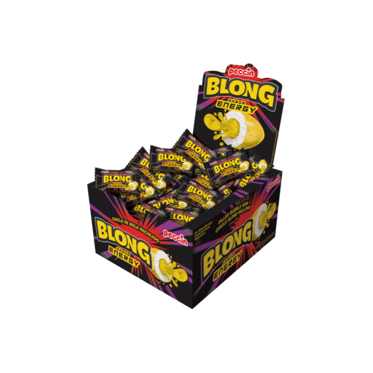 Blong Chicle Relleno Sabor Energy Contiene 40 Unidades