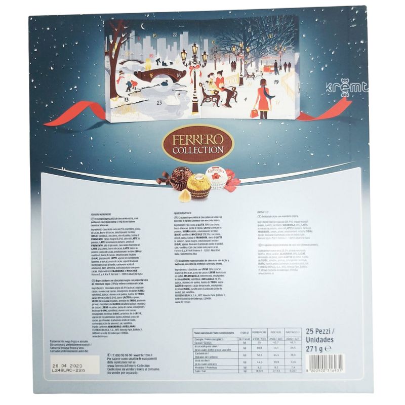Calendario Adviento Ferrero Bombones