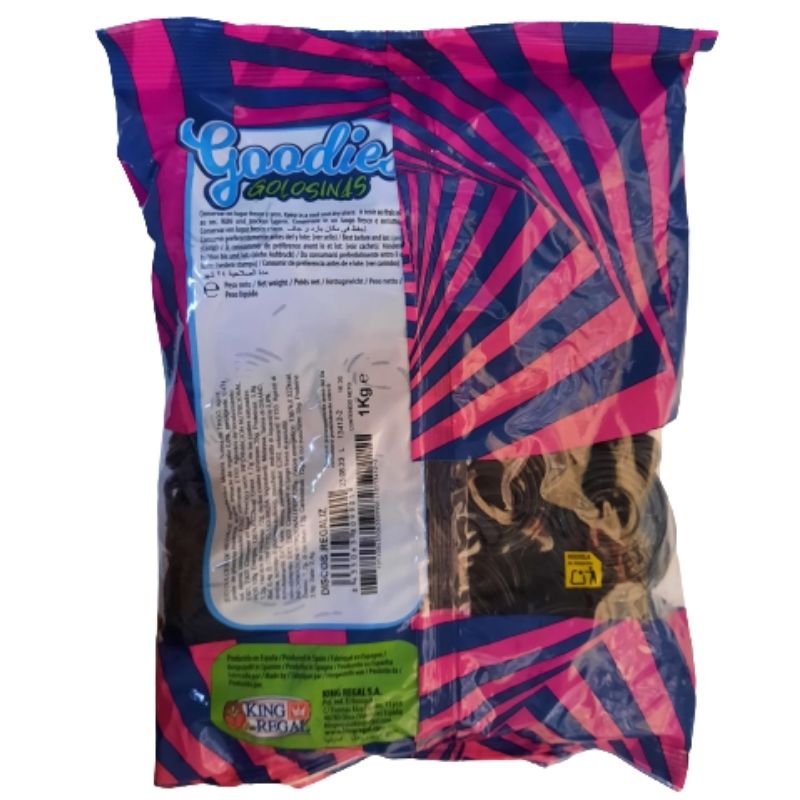 Discos de regaliz negro. 1kg