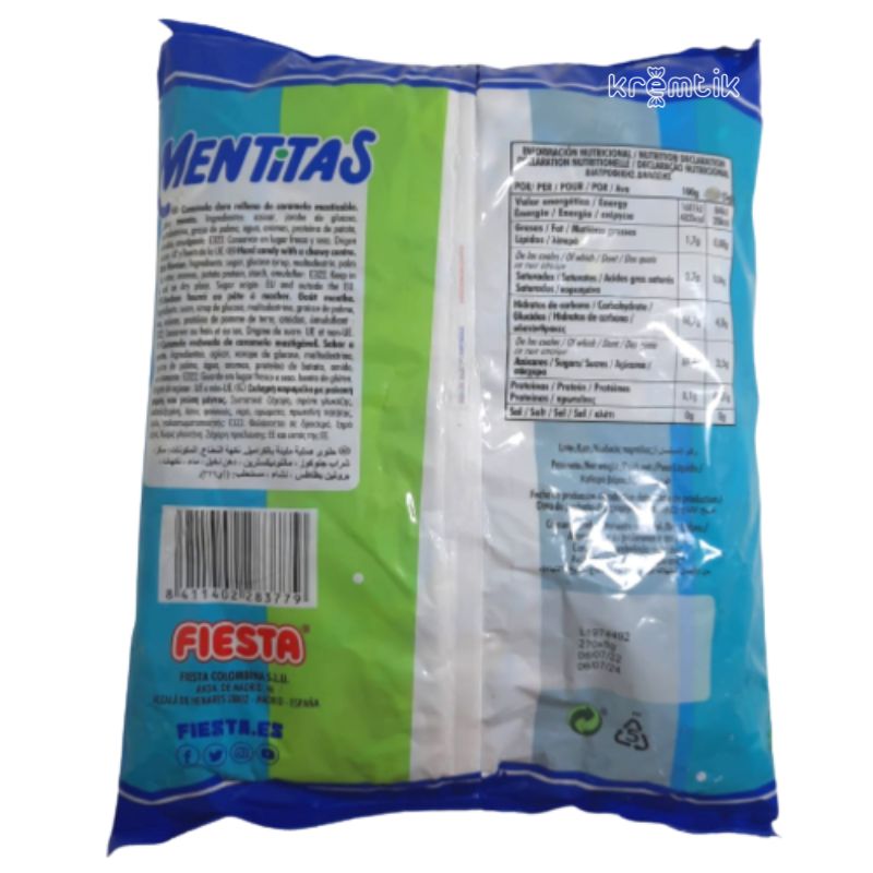 caramelos masticables mentitas