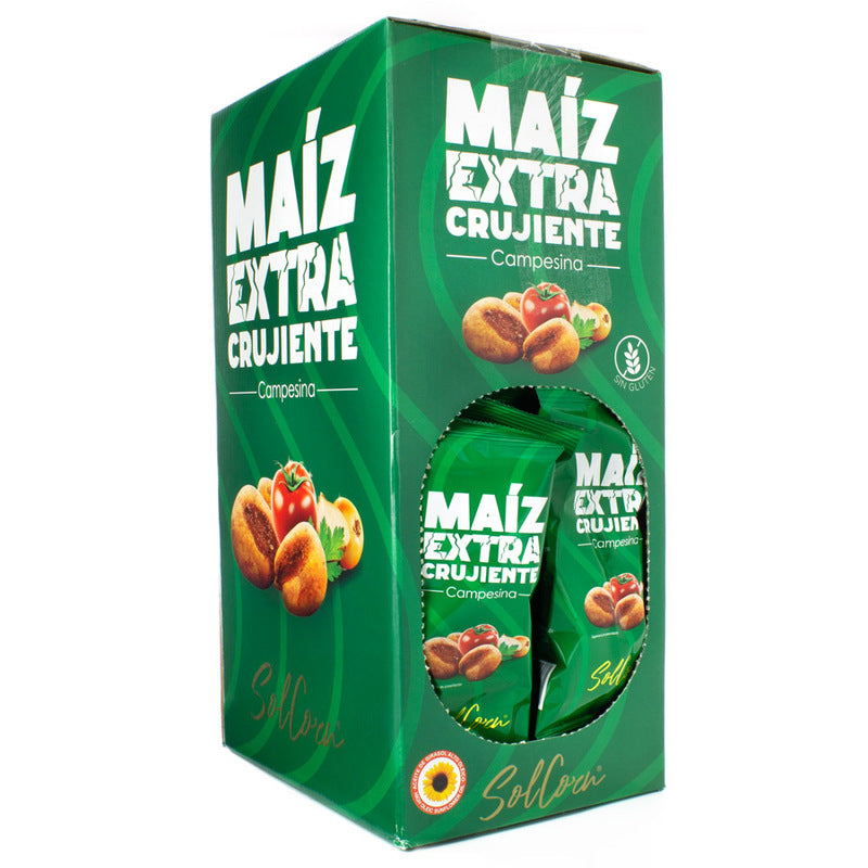 Maiz Extra Crujiente  Sabor Campesina | Expositor 36 Bolsas De 30 Gr De Maiz