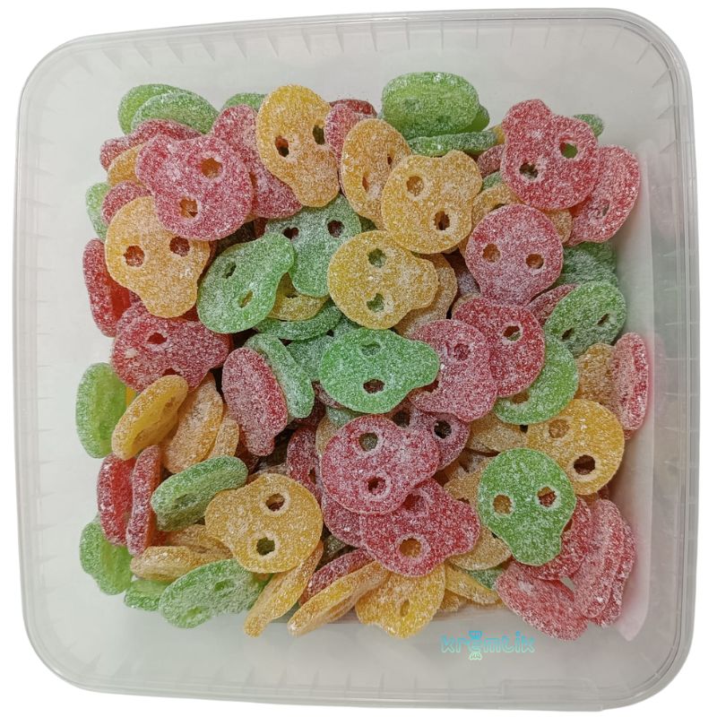 Calaveras Colores Super Ácidas "Minis" (1,5KG)
