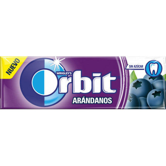 Chicles Orbit Arándano (30 Paquetes con 10 Uds) - Kremtik